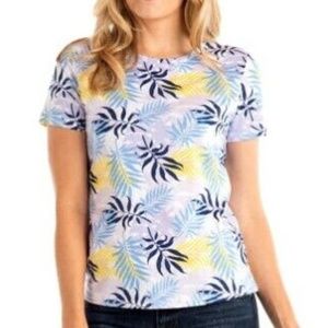 Fresh Produce White Canopy V-Neck T Tee Top M L